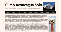 Desktop Screenshot of climbaconcaguasolo.com